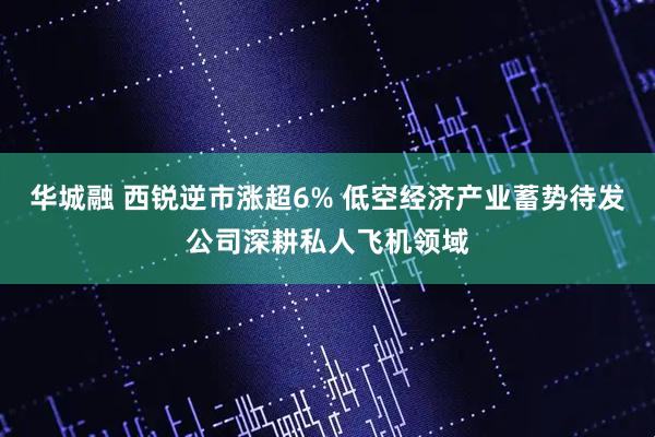 华城融 西锐逆市涨超6% 低空经济产业蓄势待发公司深耕私人飞机领域
