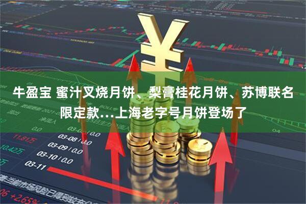 牛盈宝 蜜汁叉烧月饼、梨膏桂花月饼、苏博联名限定款…上海老字号月饼登场了