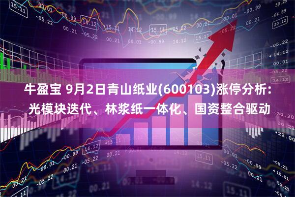 牛盈宝 9月2日青山纸业(600103)涨停分析: 光模块迭代、林浆纸一体化、国资整合驱动